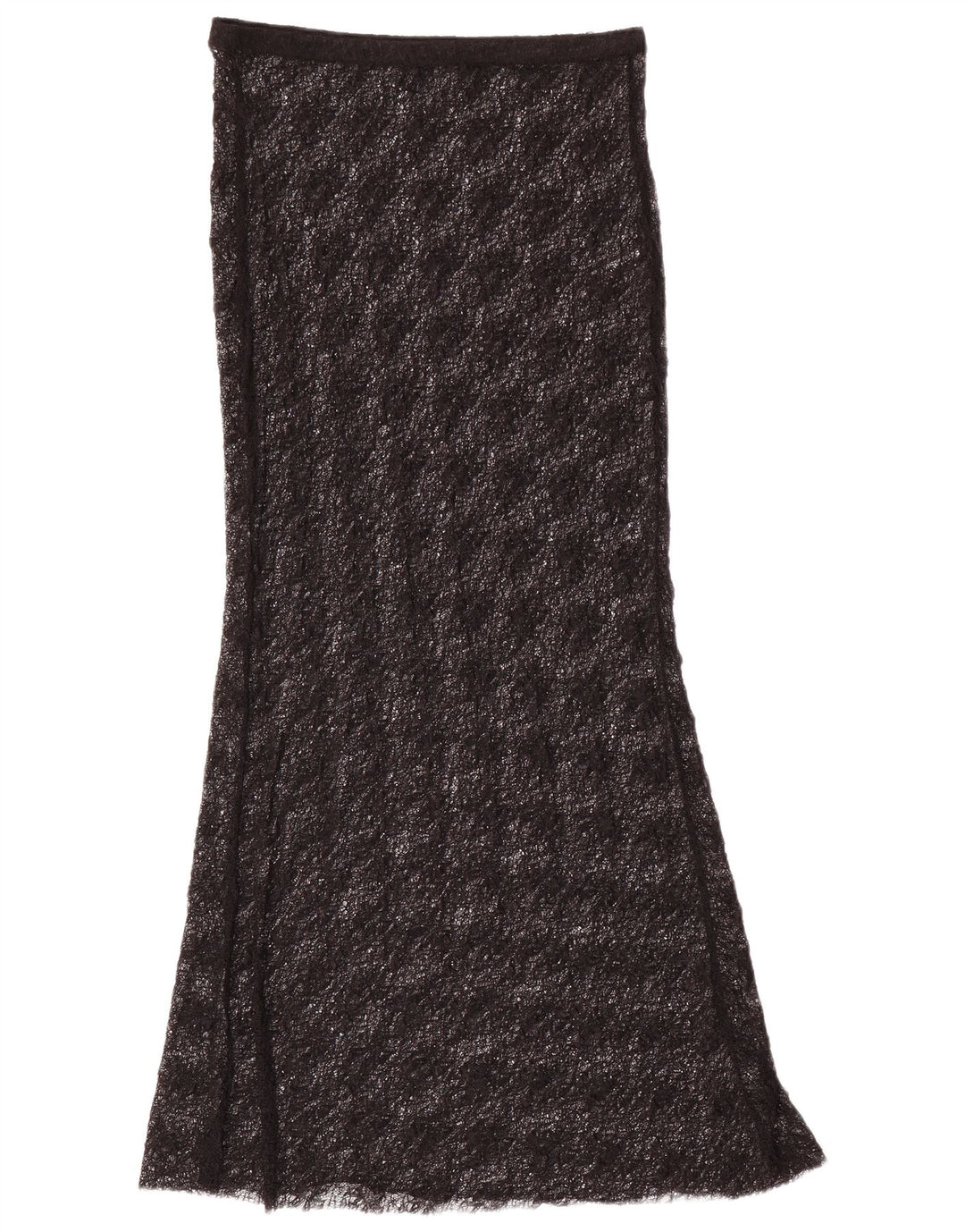 Zara Dame Lace Maxi Nederdel Medium W28 Sort Polyamid
