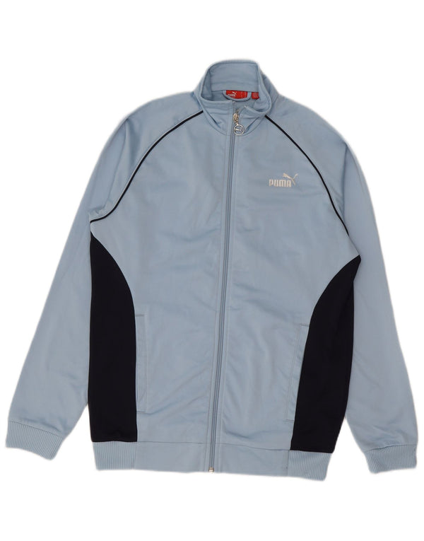 PUMA Træningsdragt topjakke til drenge 13-14 år Blå Colourblock Polyester