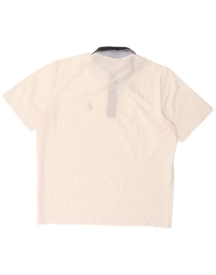 AUSTRALIAN L'ALPINA Poloshirt til mænd IT 50 Medium White Polyester