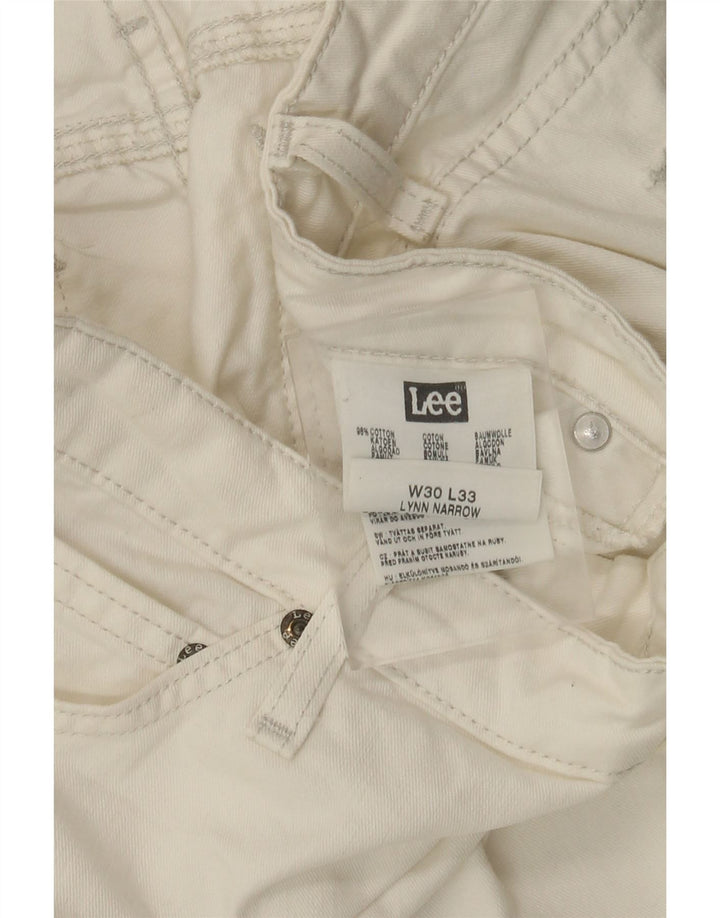 Lee Dame Lynn Skinny Jeans W30 L33 Hvid Bomuld