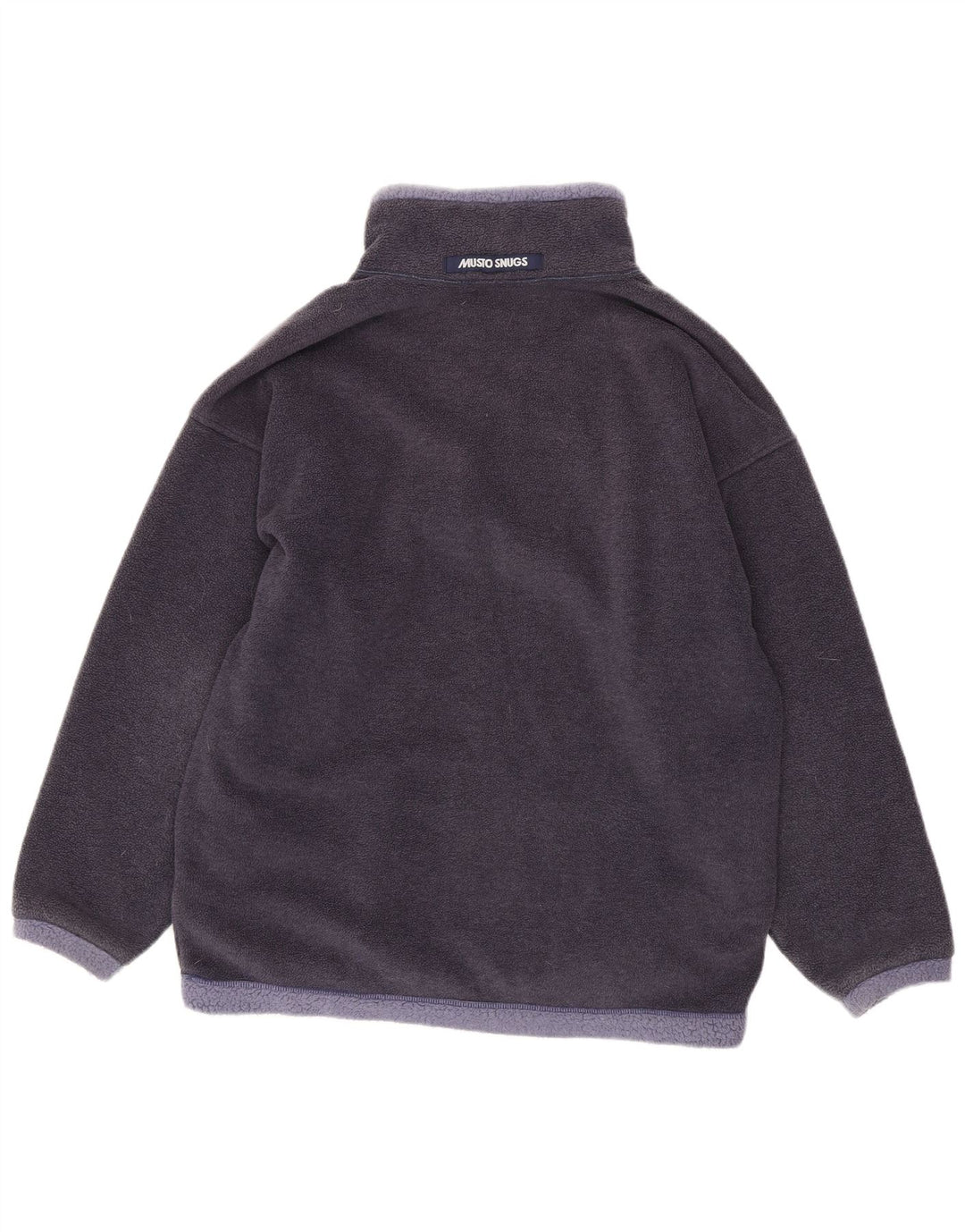 Musto Fleece Jumper med lynlås til mænd Medium Marineblå Colourblock Polyester