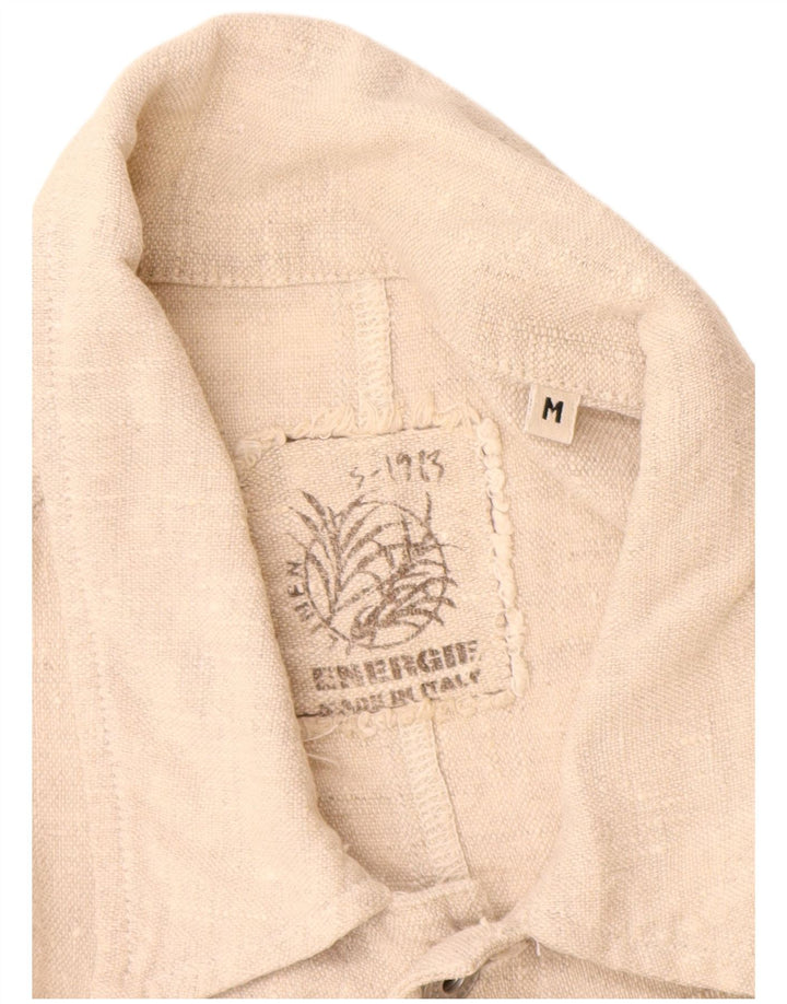 Energie Herre Utility Jacket UK 38 Medium Beige Linen