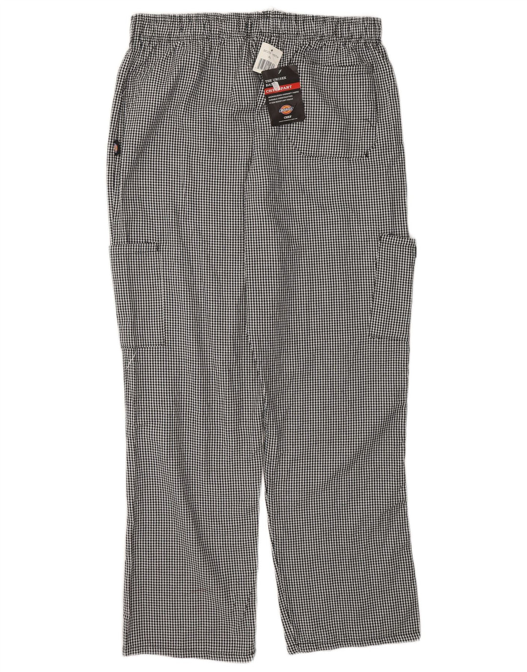 Dickies Herre Cargo Bukser XL W38 L32 Sort Houndstooth Polyester