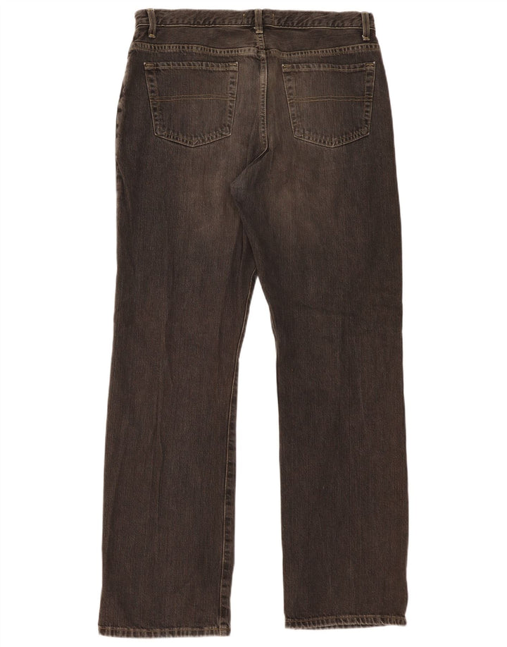 Marks & Spencer Straight Jeans til mænd W36 L33 Sort bomuld