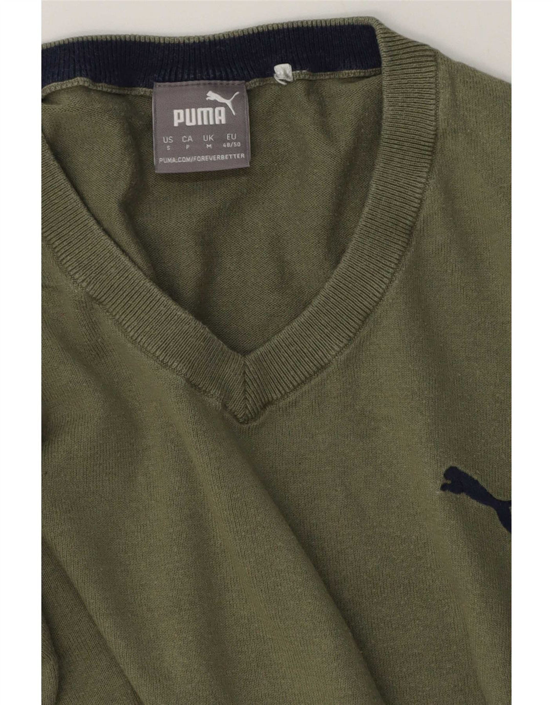 Puma Herre V-hals sweater Medium Grøn Colourblock