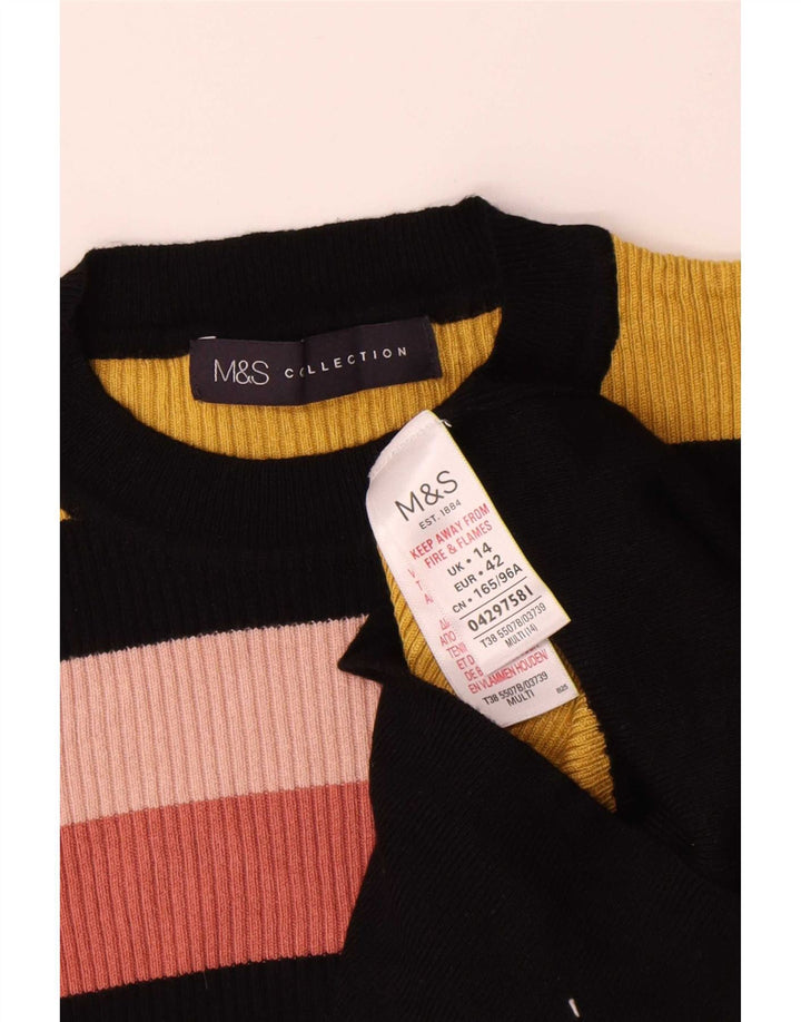Marks & Spencer Dame sweater med rund hals DK 14 Stor Flerfarvet