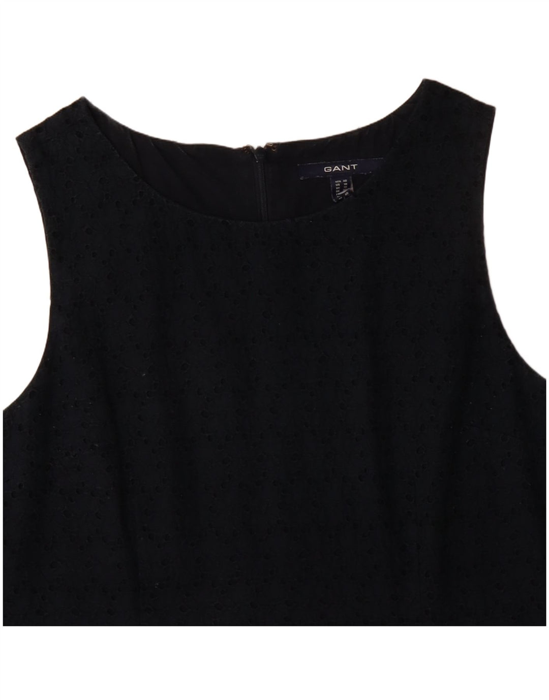 GANT Dame Ærmeløs Shift Dress UK 14 Mellem marineblå bomuld