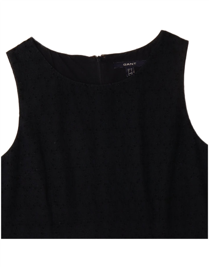 GANT Dame Ærmeløs Shift Dress UK 14 Mellem marineblå bomuld