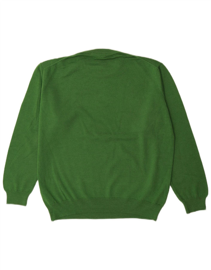 Pierre Cardin Herre sweater med rund hals, stor grøn