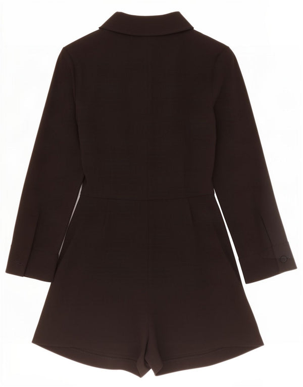 Zara Langærmet Playsuit til kvinder UK 10 Lille sort polyester