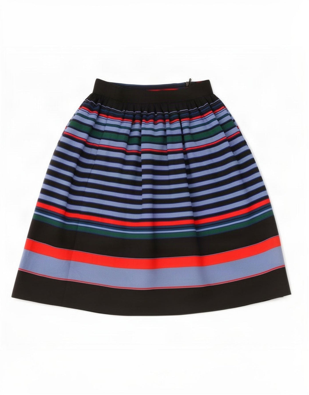 Zara A-line nederdel til kvinder XS W24 Flerfarvet stribet polyester