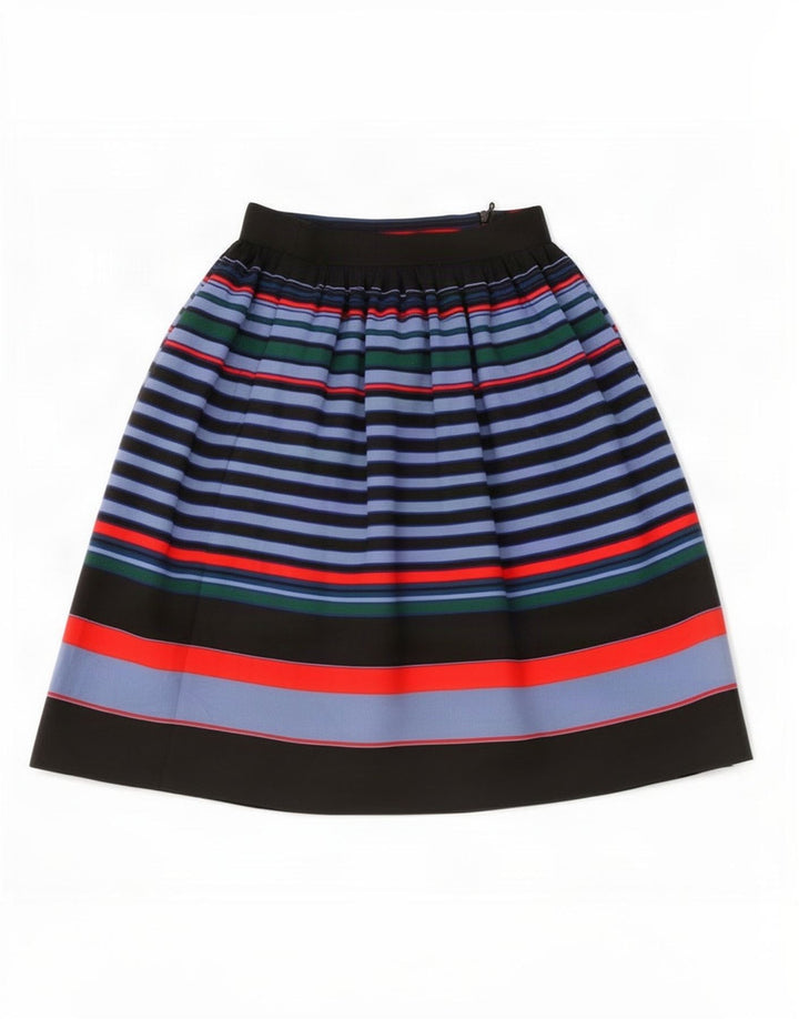 Zara A-line nederdel til kvinder XS W24 Flerfarvet stribet polyester