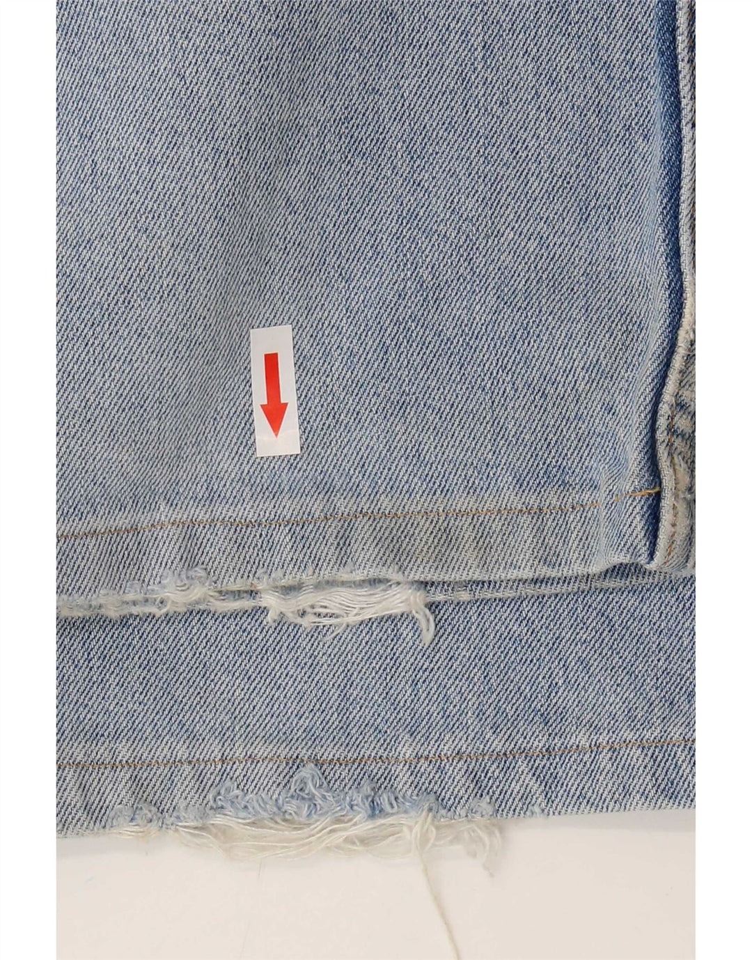 Levi's Herre 501 Distressed Straight Jeans W36 L28 Blå Bomuld