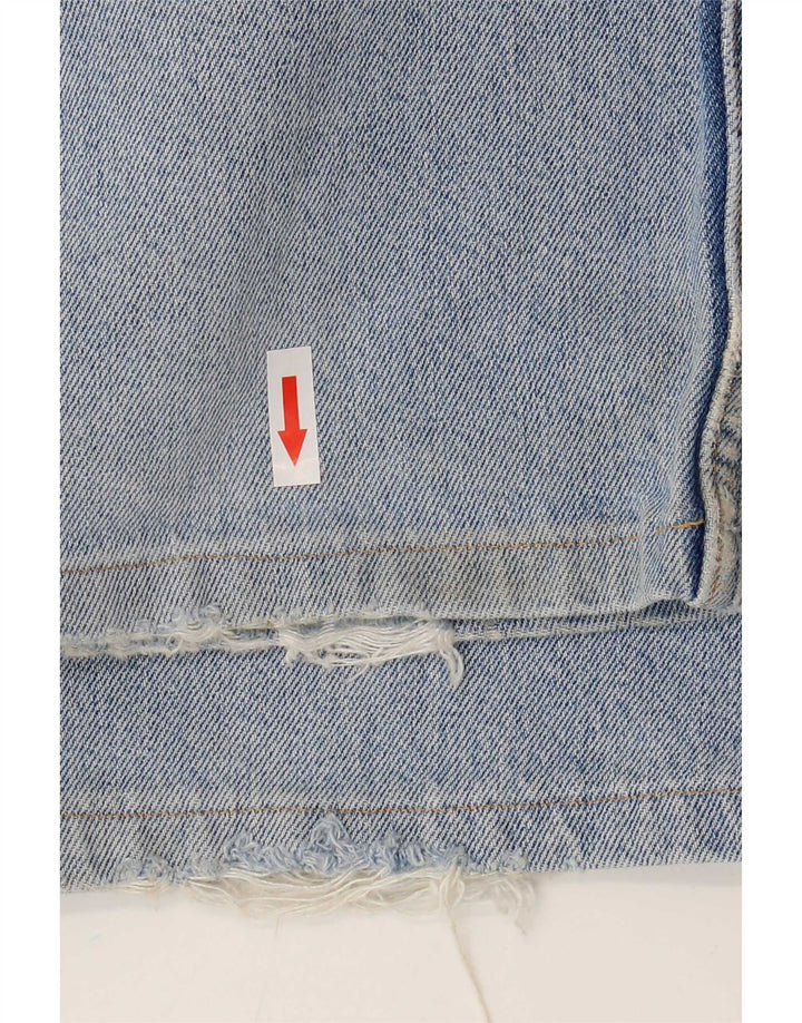 Levi's Herre 501 Distressed Straight Jeans W36 L28 Blå Bomuld