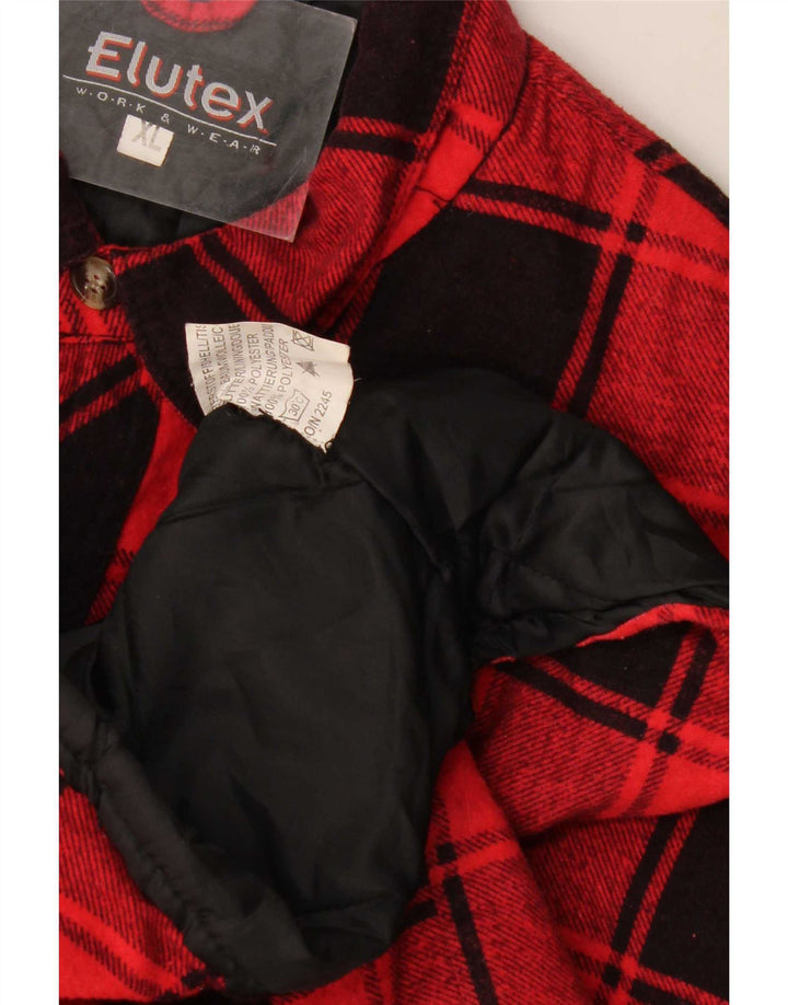 Elutex Herre Lumberjack Flanell Shirt XL Rød Ternet Bomuld