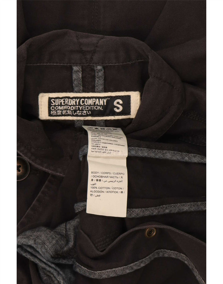 Superdry Parkajakke til mænd UK 36 Lille sort bomuld