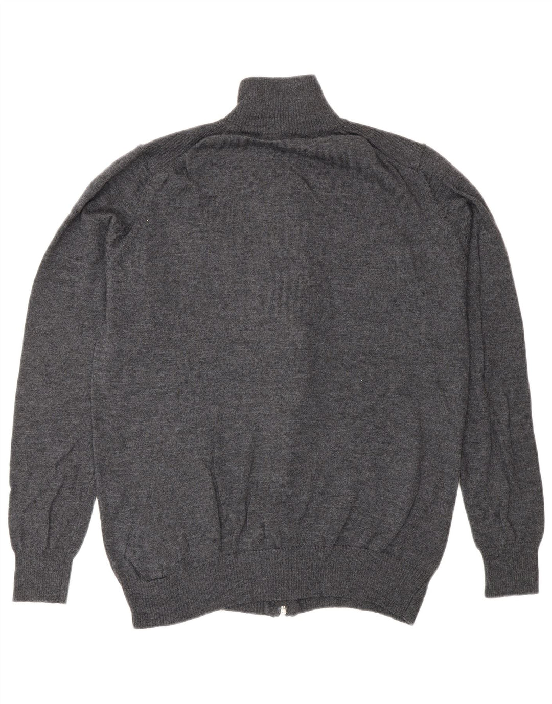 Zara Herre Cardigan Sweater XL Grå Uld