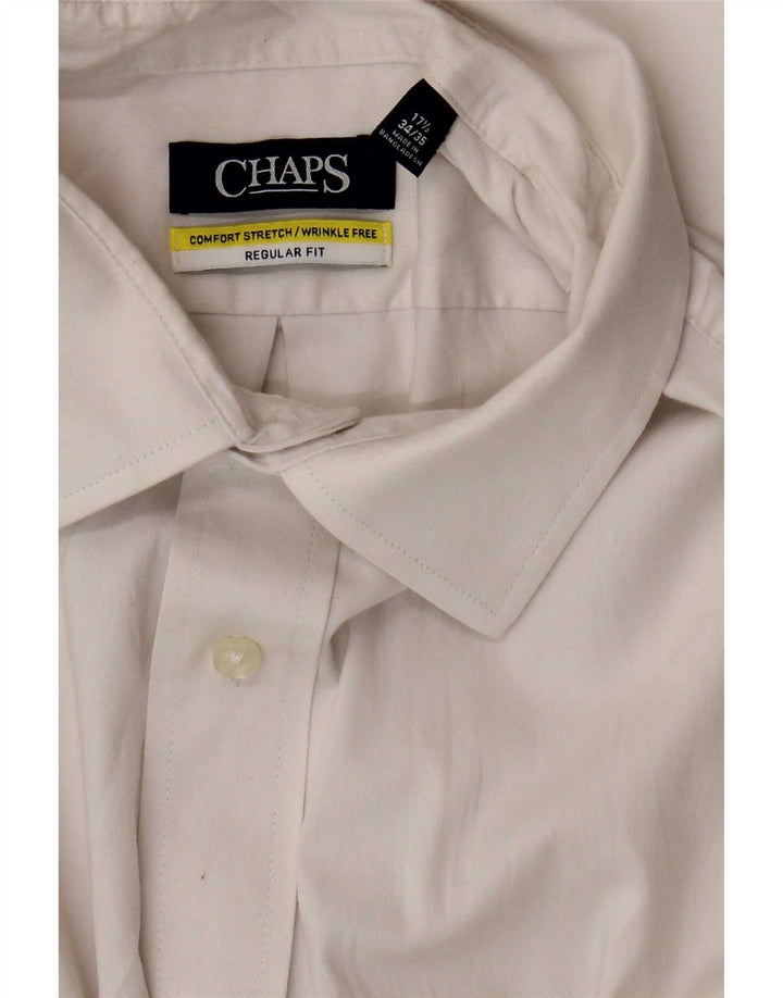 Chaps Herre Regular Fit skjorte str. 17 1/2 Large White Cotton