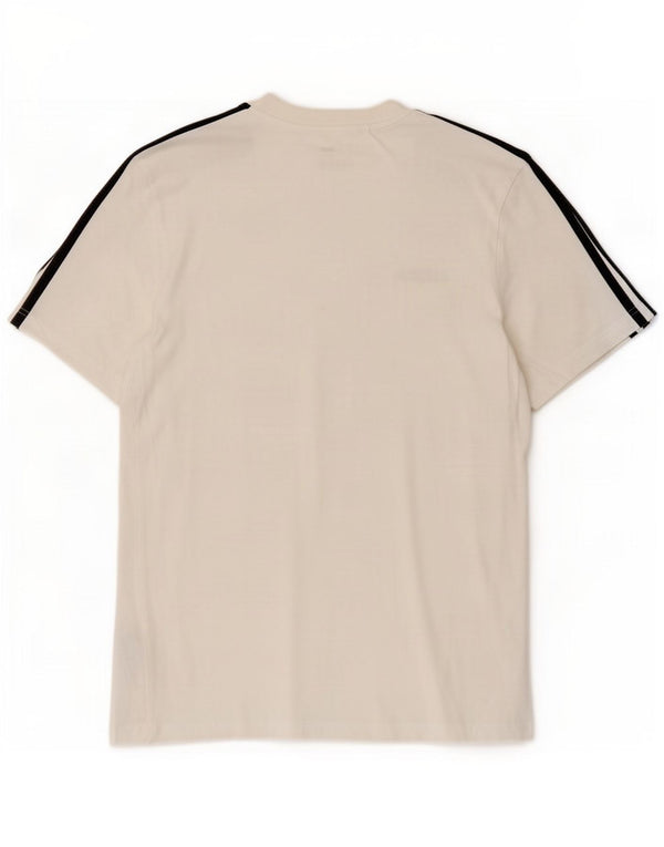 Adidas Herre T-Shirt Top Medium Hvid Bomuld
