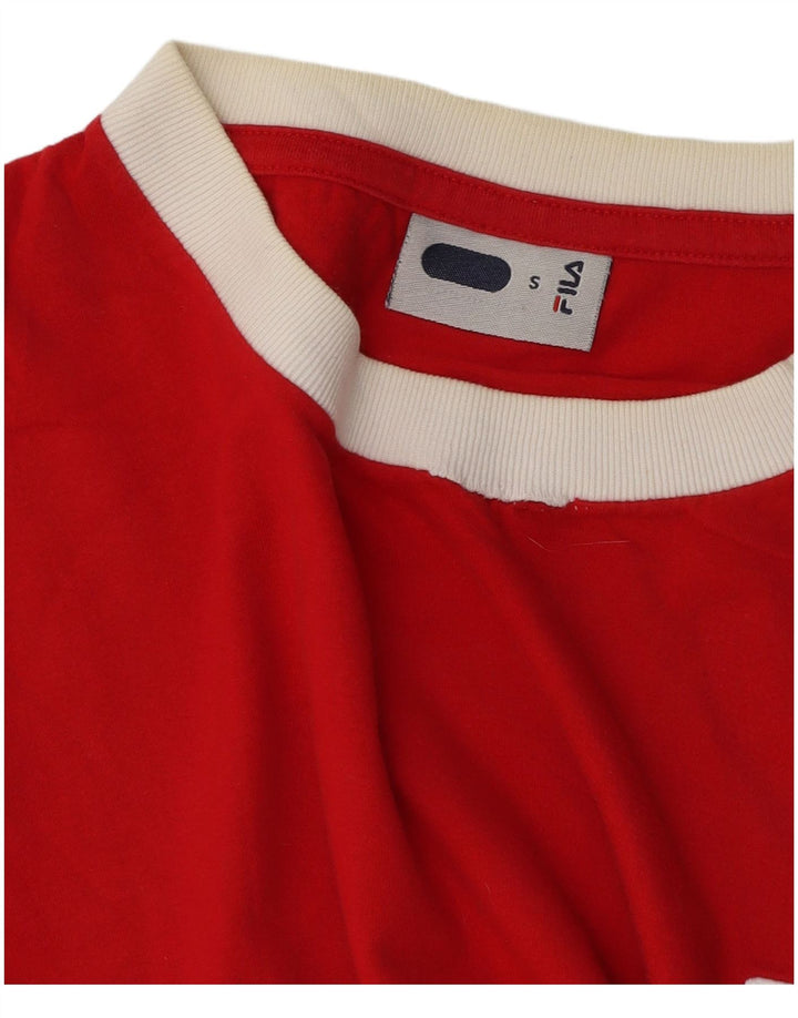 Fila Herre T-Shirt Top Lille Rød
