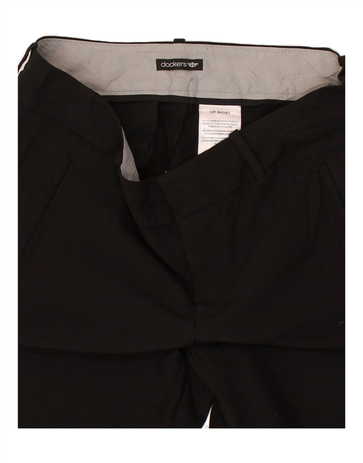 DOCKERS Womens Short Bootcut Chino Trousers US 12 Large W34 L29  Black | Vintage Dockers | Thrift | Second-Hand Dockers | Used Clothing | Messina Hembry 