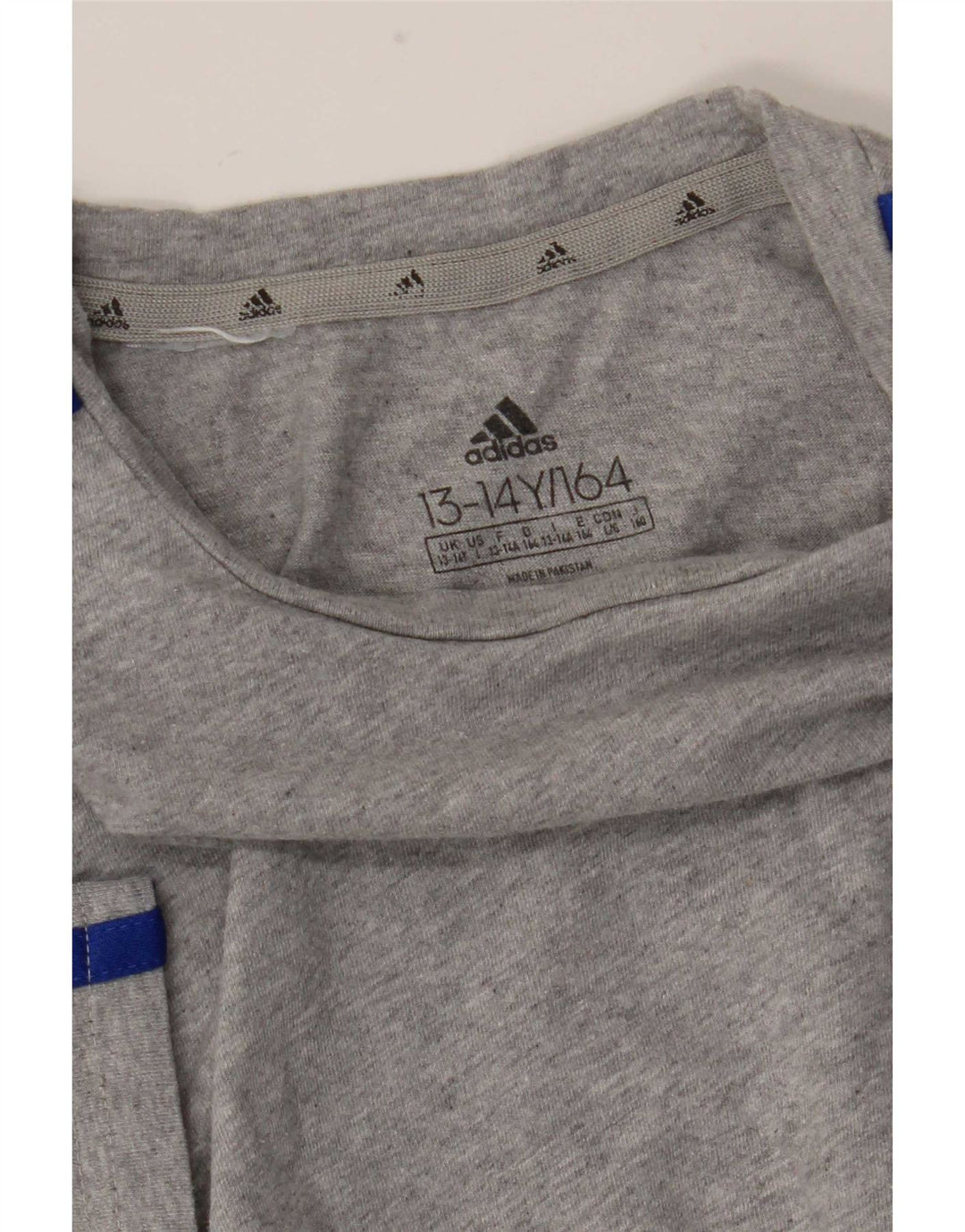 Adidas Boys T-Shirt Top 13-14 år Grå