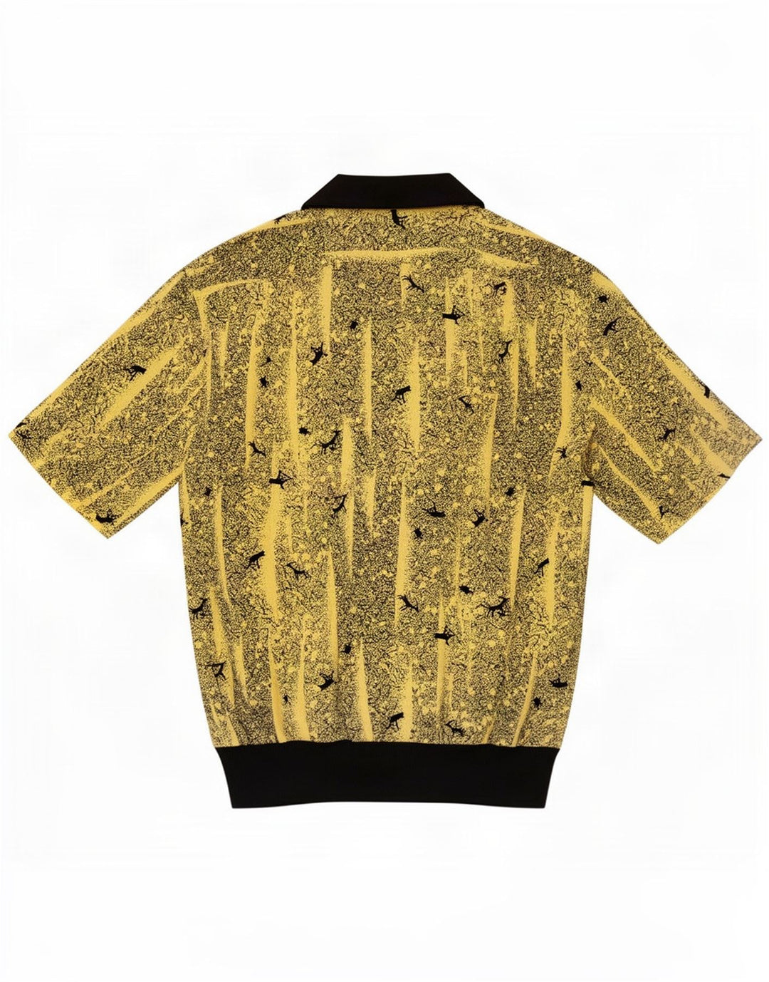 Desiree Womens Oversized Abstrakt mønster Pullover Shirt UK 14 Large Yellow