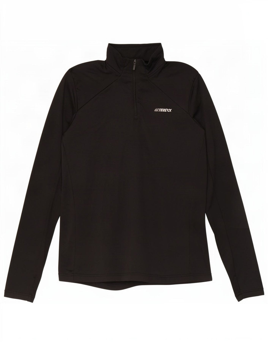 Adidas Dame Terrex Zip Neck Pullover Træningsdragt Top UK 16 Large Black