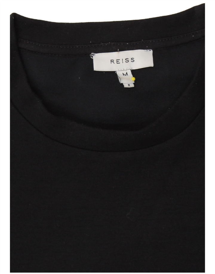 Reiss T-Shirt Top UK 12 Medium Sort Polyester