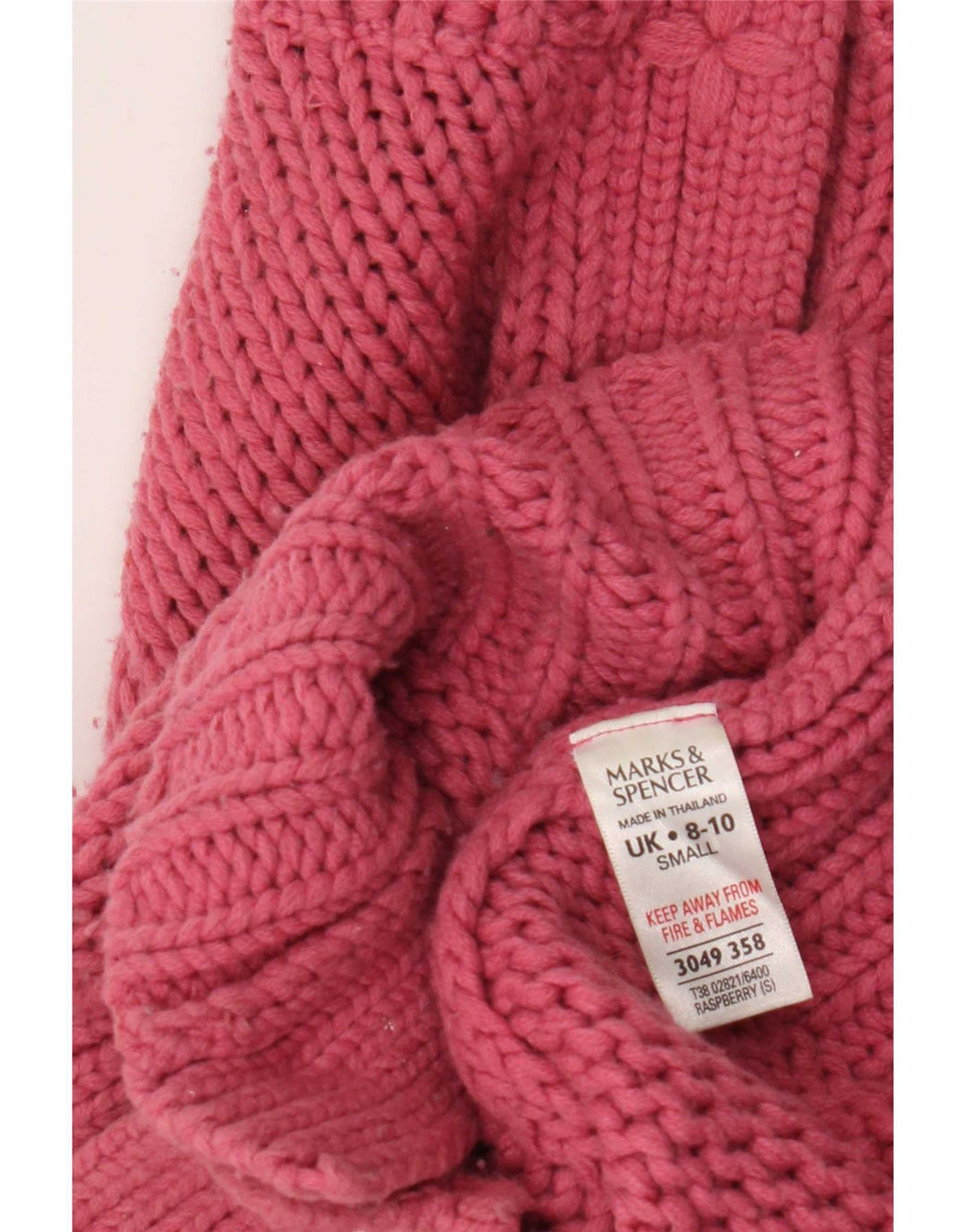 Marks & Spencer Womens Regular Fit Cardigan Sweater UK 8/10 Small Pink