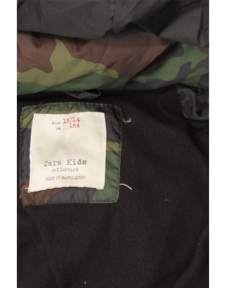 Zara hættejakke til drenge 13-14 år Flerfarvet camouflage
