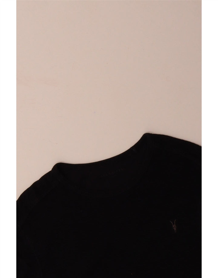 ALL SAINTS Mens Top Long Sleeve XS Navy Blue Cotton