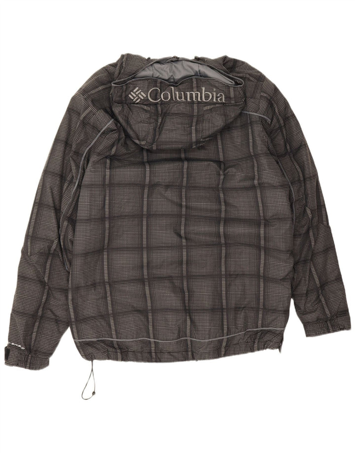 Columbia Herre hættepolstret jakke UK 38 Medium Grey Ternet Nylon