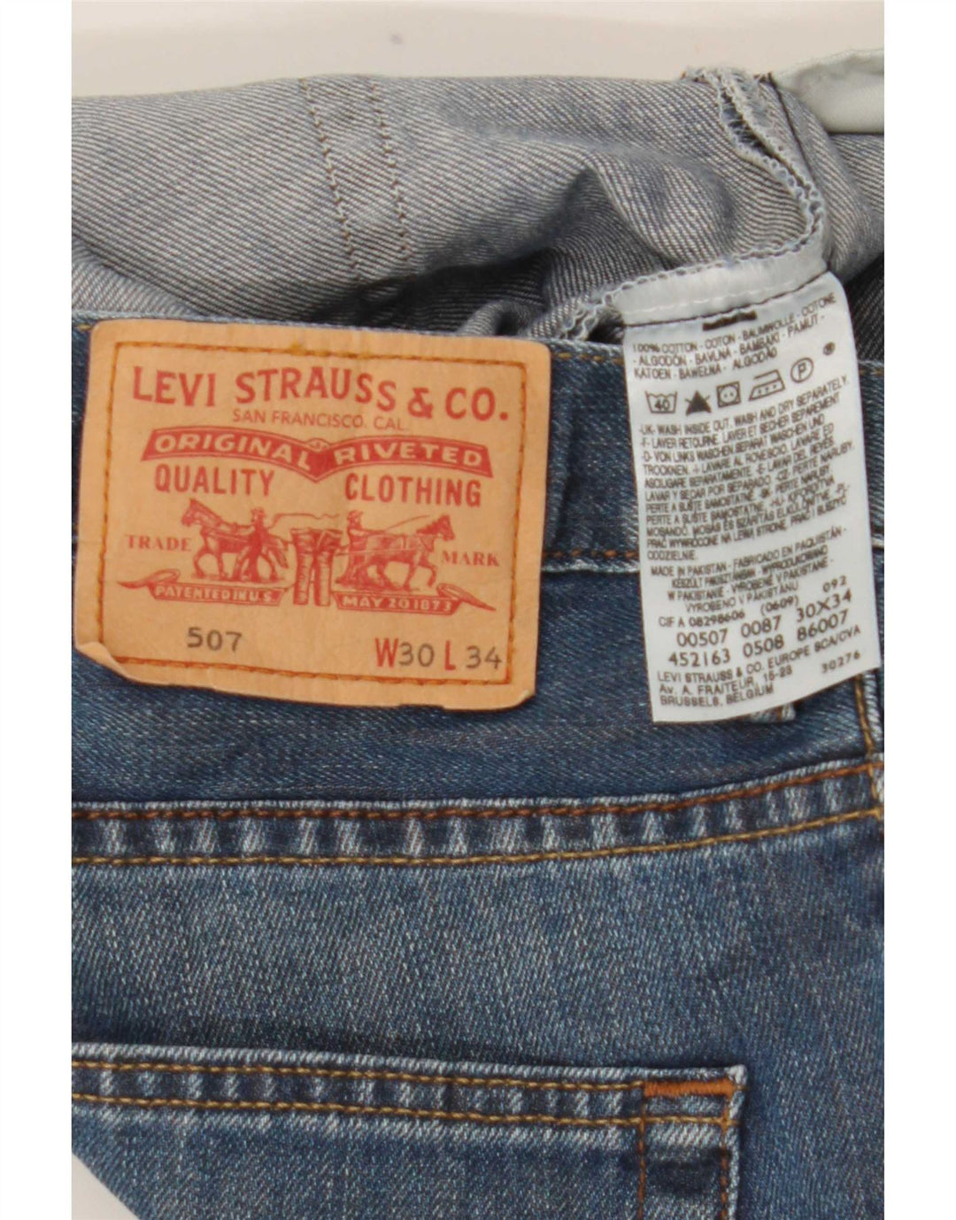Levi's Herre 507 Bootcut Jeans W30 L30 Blå Bomuld
