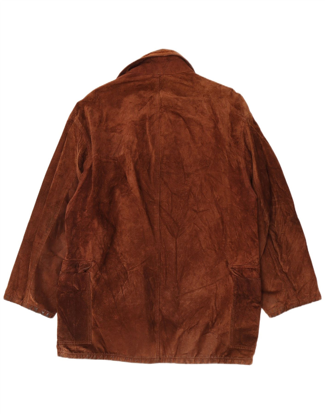 Vintage ruskindsfrakke til kvinder UK 18 XL Brun