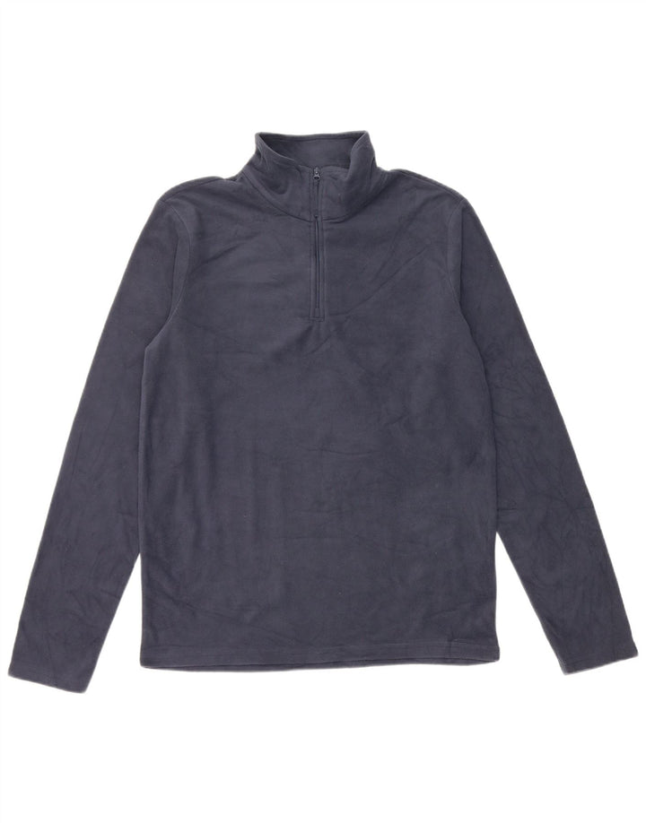 Mountain Warehouse Herre lynlås hals fleece jumper XS marineblå polyester