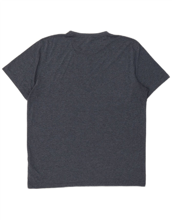Reiss Herre T-Shirt Top 2XL Navy Blue Flecked Polyester