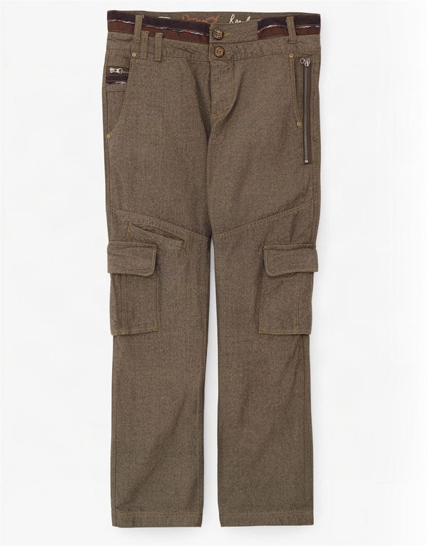Desigual Straight Cargo bukser til mænd W34 L33 brun bomuld
