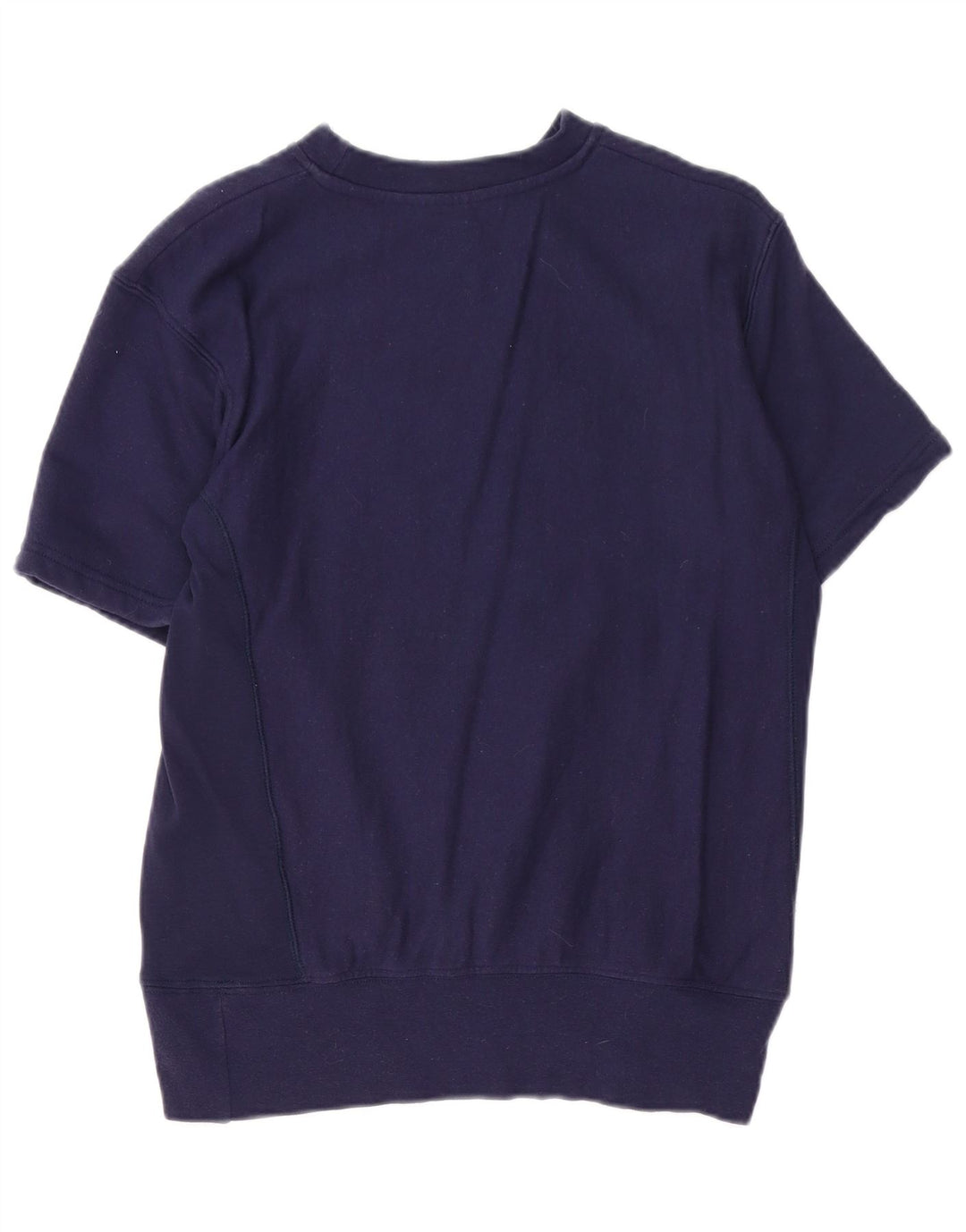CONVERSE Dame Oversized grafisk sweatshirt Jumper UK 6 XS Navy Blue