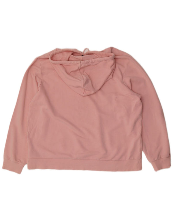 Marks & Spencer Womens Hoodie Jumper UK 18 XL Pink Cotton