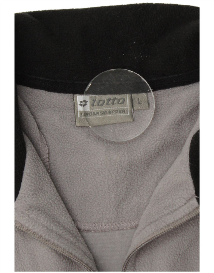 Lotto Herre lynlås hals fleece jumper stor grå polyester