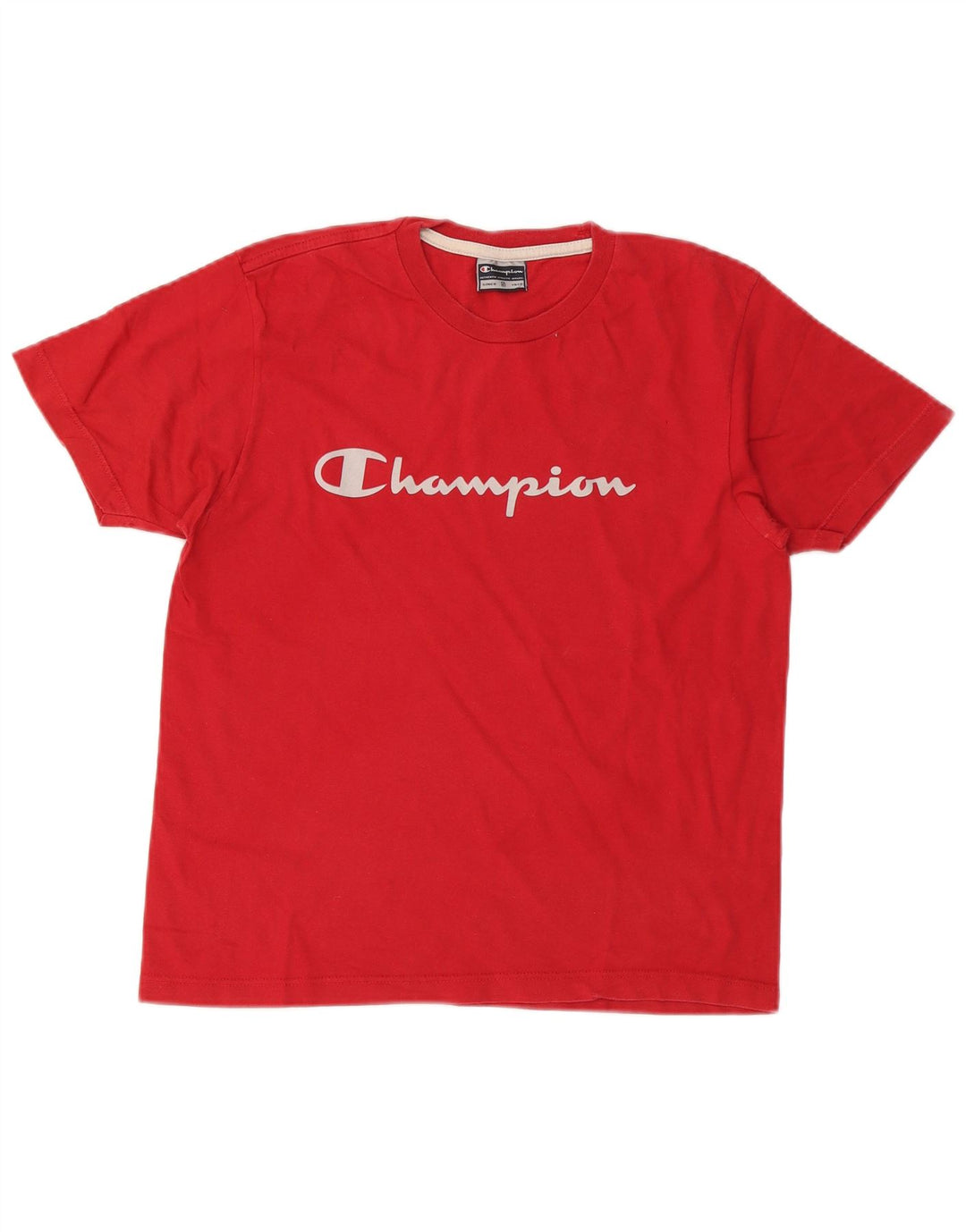Champion Dame Grafisk T-Shirt Top UK 10 Lille Rød
