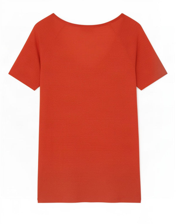 Zara T-Shirt Top UK 14 Medium Rød