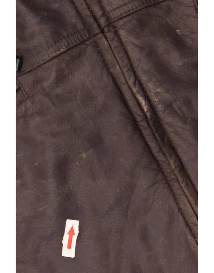 Vintage herre læderjakke UK 40 Stor brunt læder