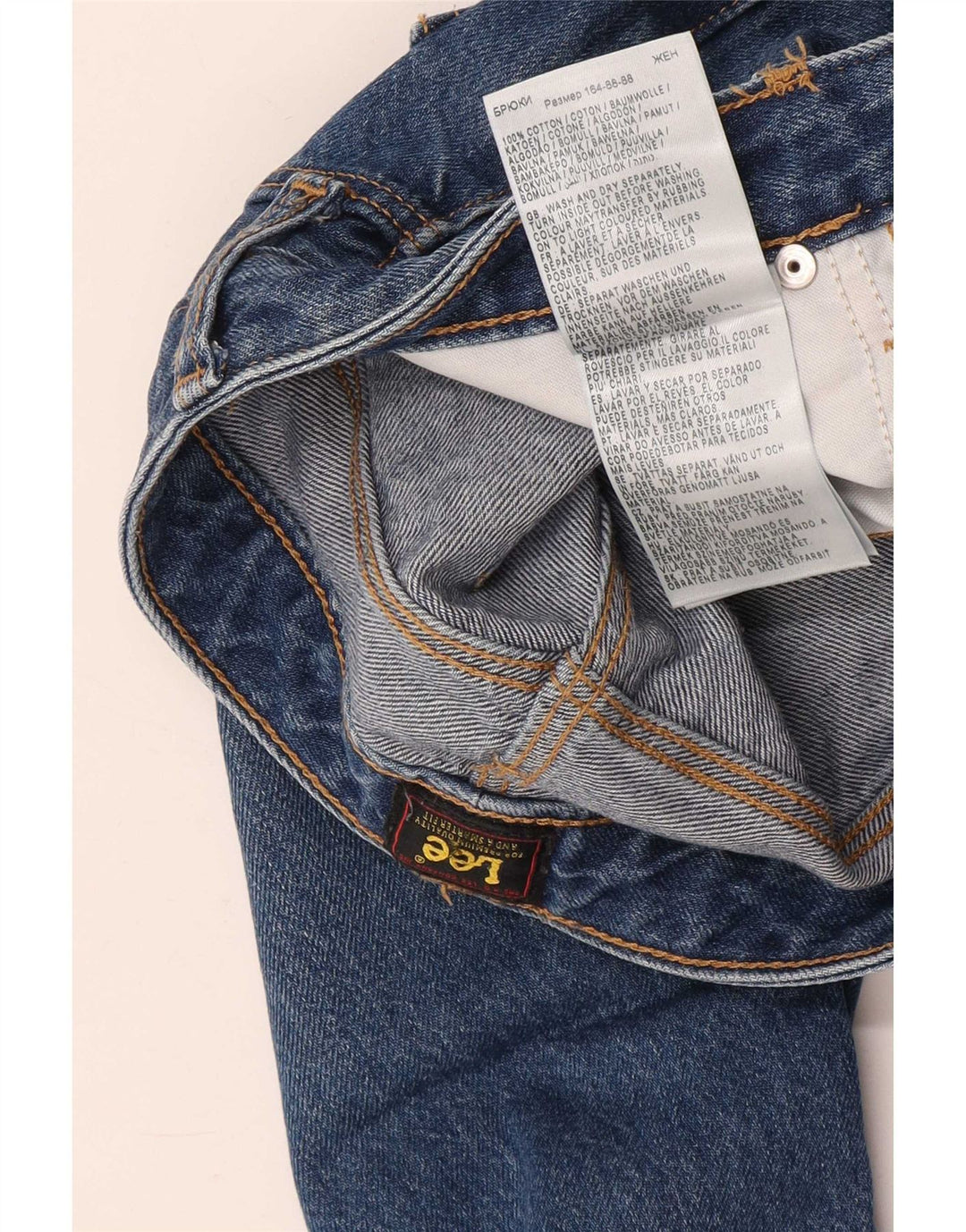 Lee Mens Carol Cropped Jeans W28 L25 Blå Bomuld