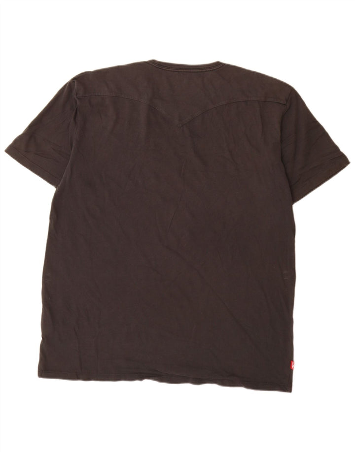 Levi's Herre grafisk T-shirt Top XL Grå Bomuld