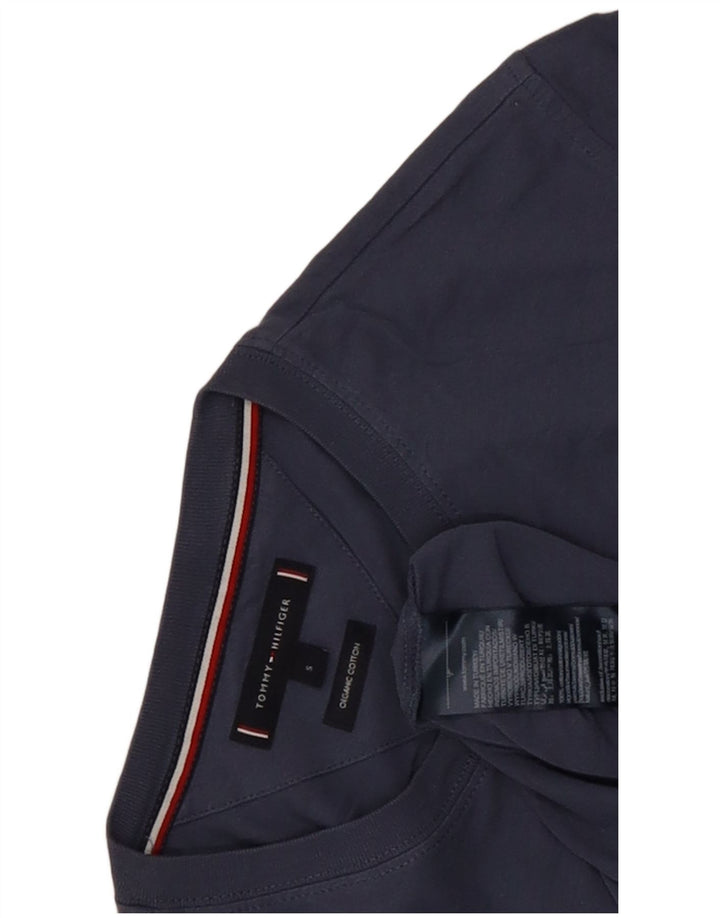 Tommy Hilfiger Herre T-shirt Top Lille marineblå bomuld