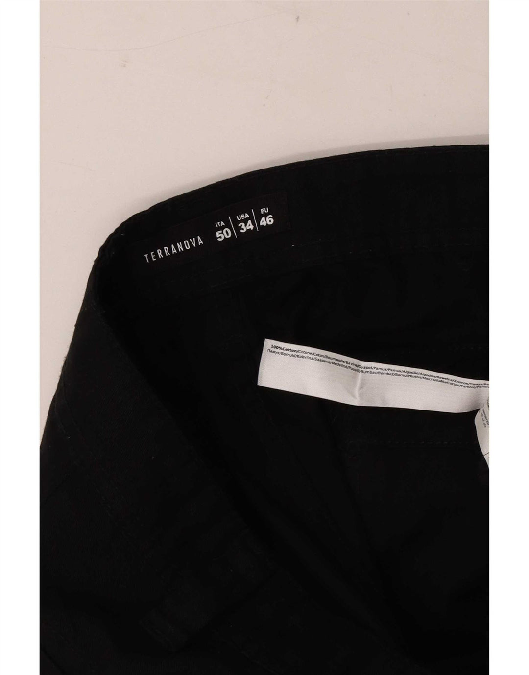 Terranova Herre Cargo Shorts W34 Large Black Bomuld