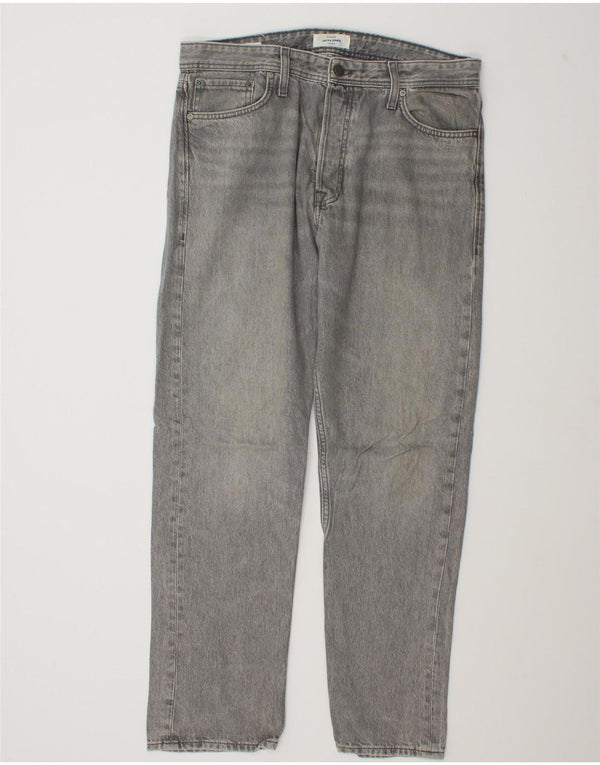 Jack & Jones Herre GLENN Slim Jeans W32 L32 Grå Bomuld