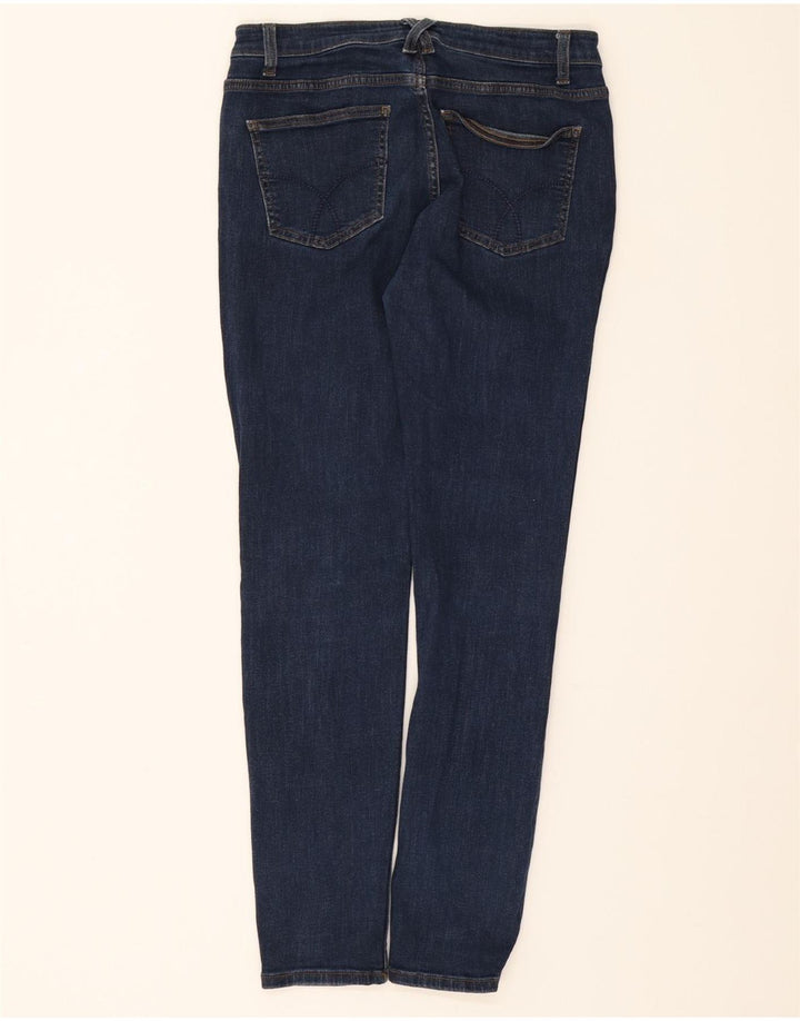 CREW CLOTHING Womens Skinny Jeans UK 10 Small W27 L29 Navy Blue Cotton Vintage Crew Clothing and Second-Hand Crew Clothing from Messina Hembry 